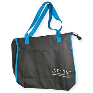 Scentsy Independent Consultant Insulated Black/Teal/Blue Tote Bag